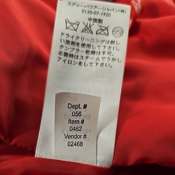 Eddie Bauer Premium Goose Down Puffer Vest Womens XS Thick Red Faux Fur Trim - Picture 7 of 8